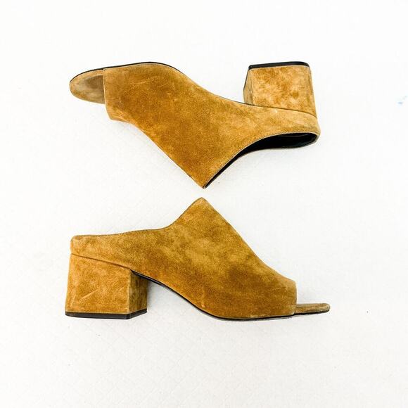 Phillip Lim 3.1 Suede Mule Tan Color Open Toe SHE6-T190CFU  Size 40 - Picture 5 of 6